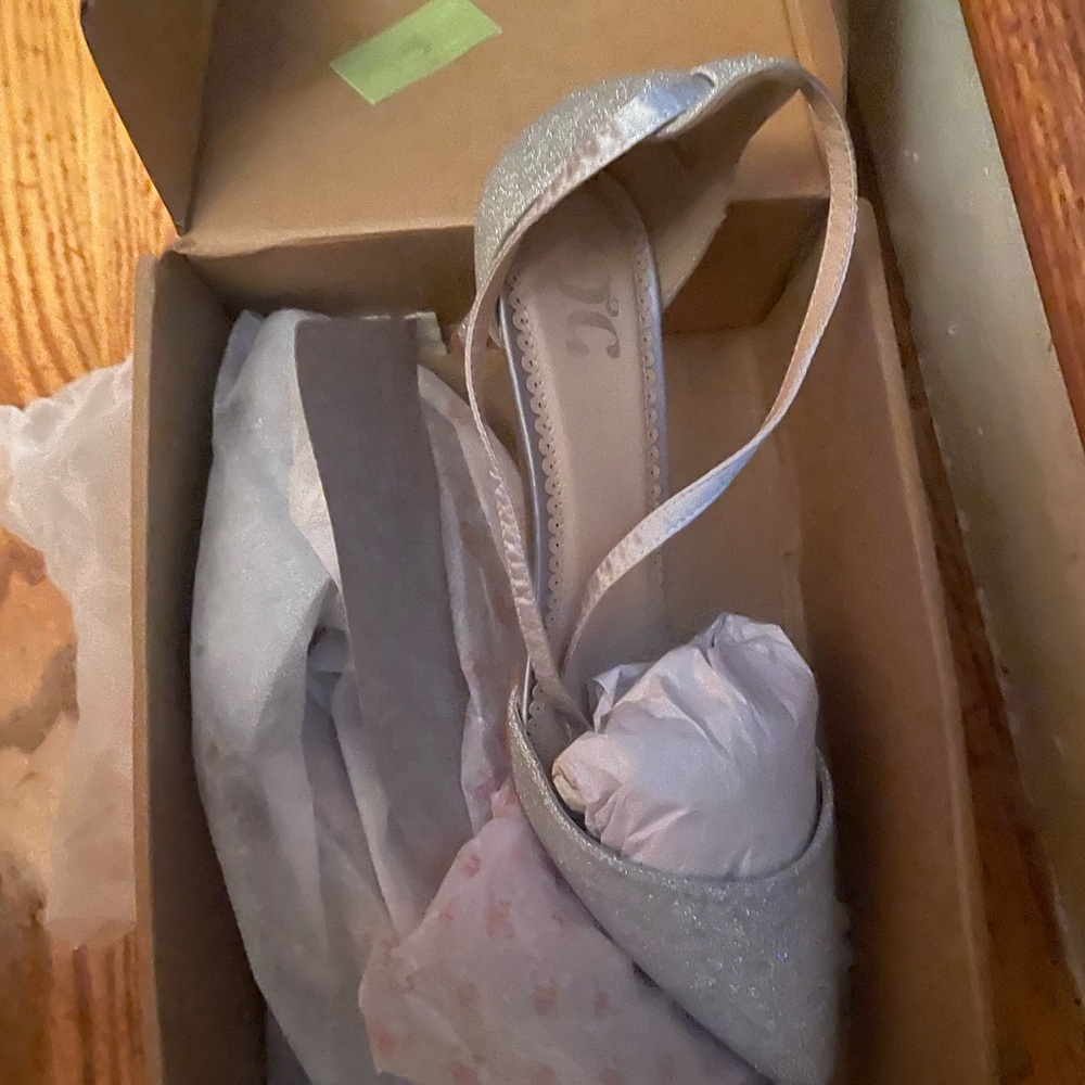 Silver heels